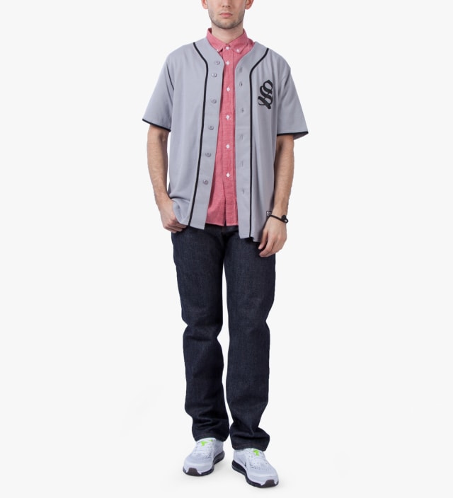 Stüssy - Grey S Baseball Jersey Shirt  HBX - Globally Curated Fashion and  Lifestyle by Hypebeast