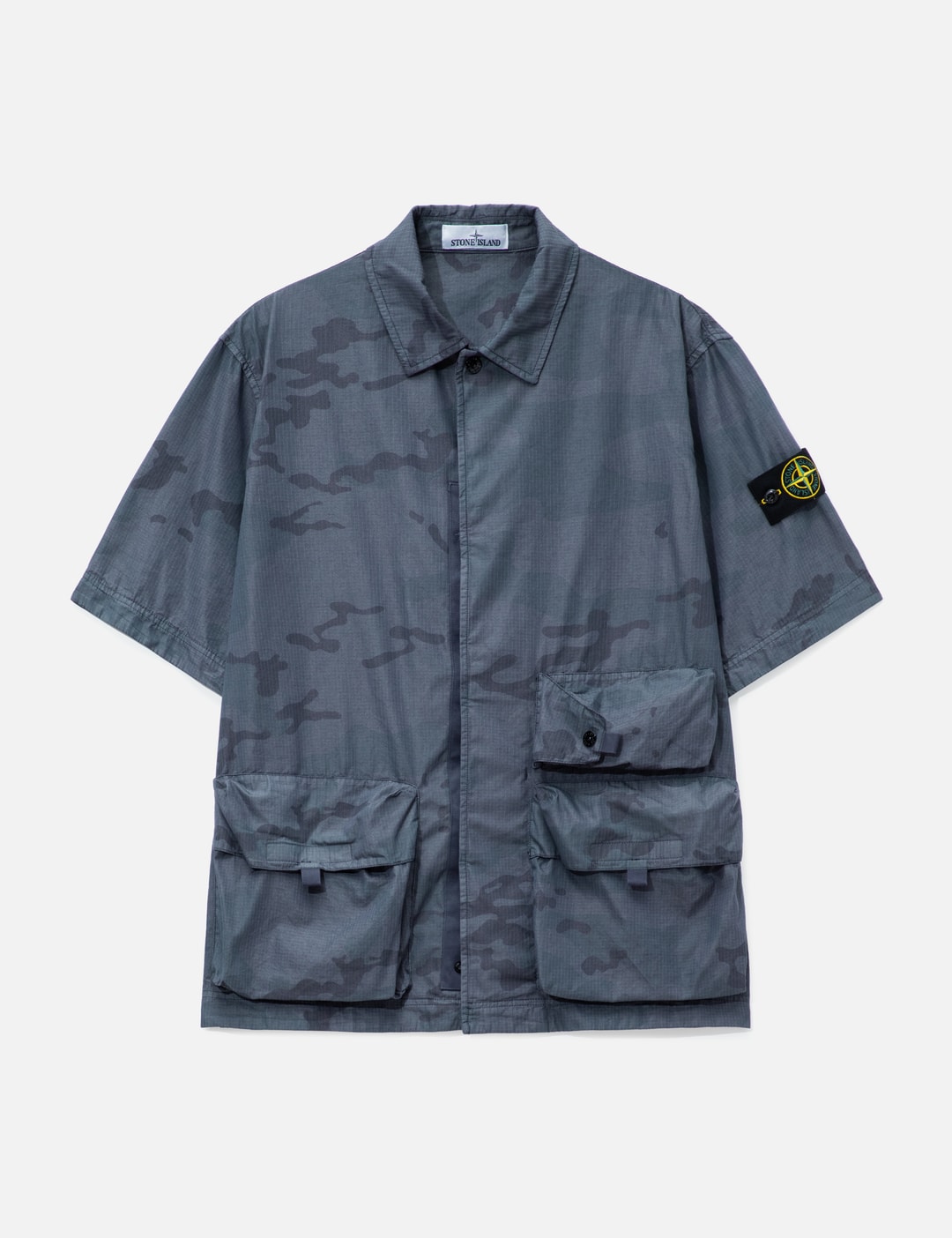 Short Sleeves Ripstop Camo Shirt