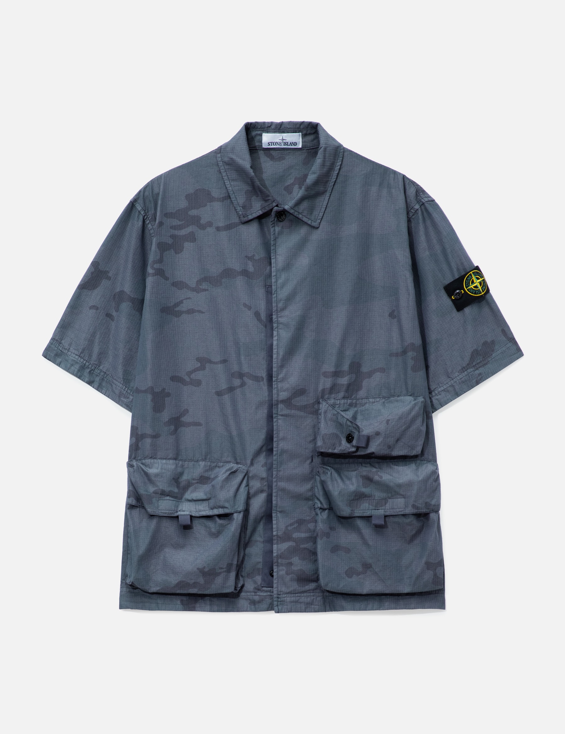 Short Sleeves Ripstop Camo Shirt view 16