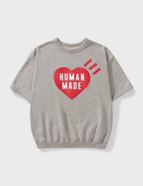 Human Made - Heart Logo Short Sleeve Sweatshirt | HBX - Globally 