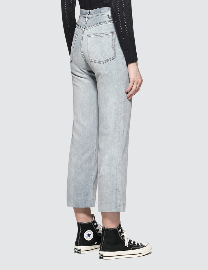 Sailor Mid Rise Straight Jeans in Blue - A P C