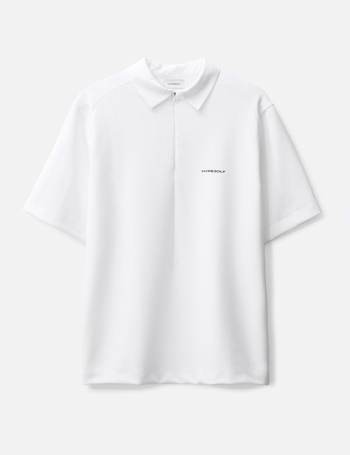 Hypegolf X Post Archive Faction (paf) Half-zip Polo In White