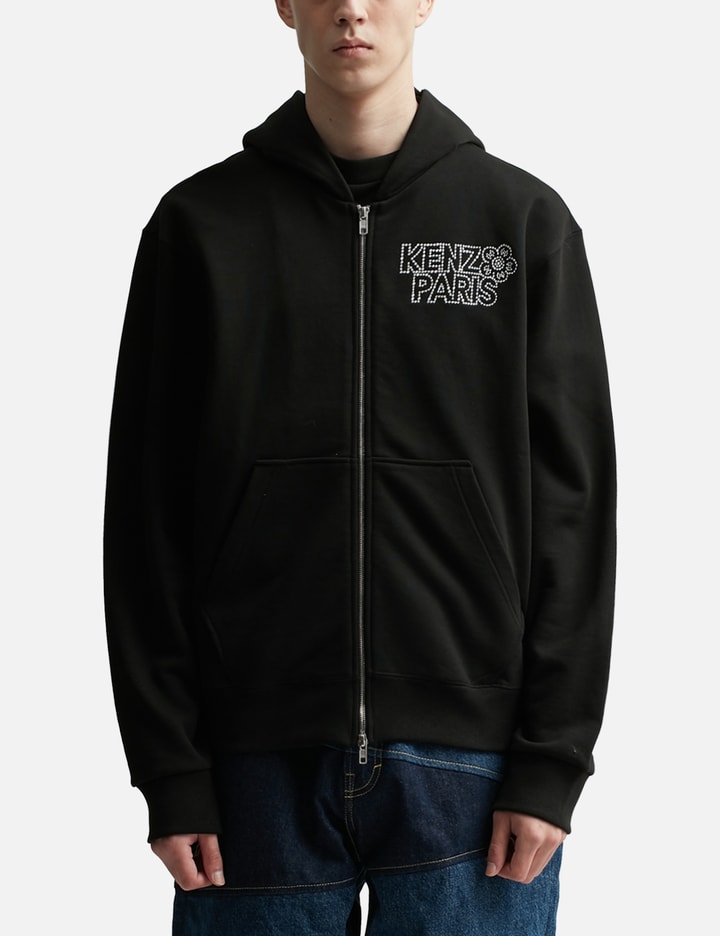 'KENZO Constellation' embroidered zipped hoodie Placeholder Image