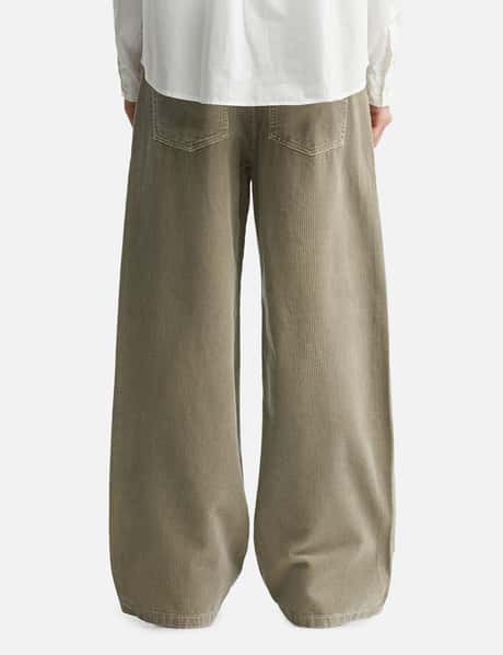 Corduroy Washed Semi Wide Pants view 13