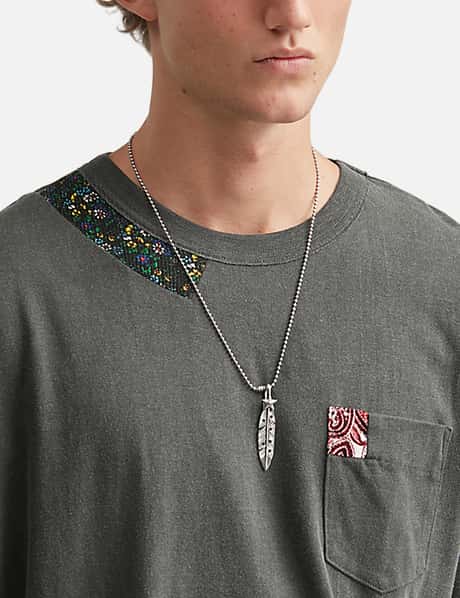 CS Navajo Tiny Star Arrow Feather Left Twisted Pendant view 19