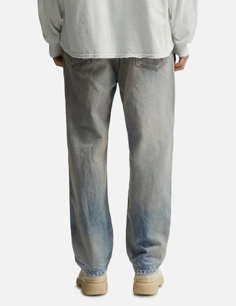 ANCELLM - P/Damage Denim Straight 5p Pants | HBX - Globally 