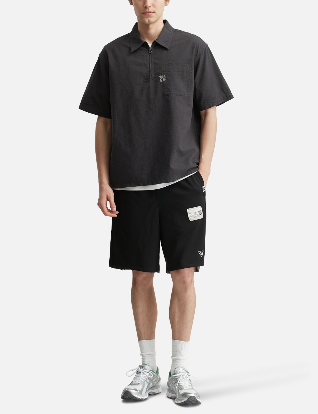 Seersucker Quarter Zip Shirt view 20