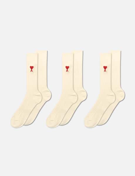 Ami Three Pack Ami de Coeurs Socks