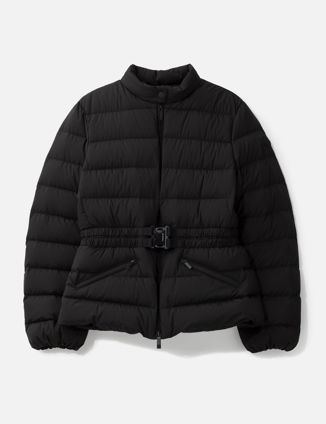 Moncler Esthetique Belted Short Down Jacket