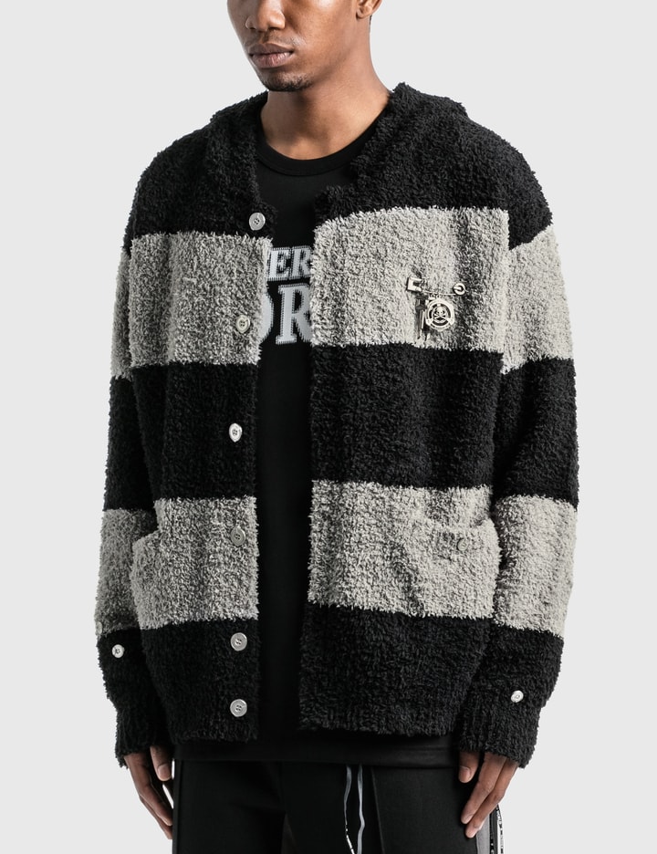 C2H4® x Mastermind Japan Knitted Stripe Hooded Sweater Placeholder Image