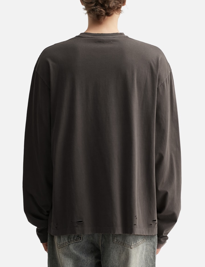 Faded Grey Aging Damaged Long Sleeve T-Shirt Placeholder Image