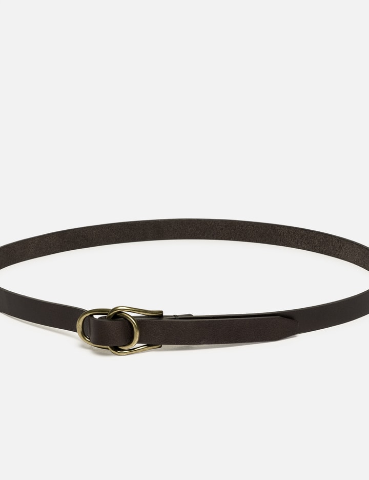 Yoke Double Buckle Leather Belt