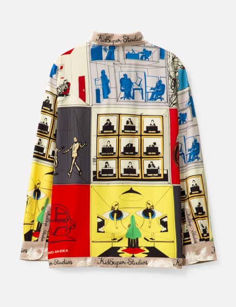 KidSuper - Printed Satin Shirt | HBX - ハイプビースト(Hypebeast)が 