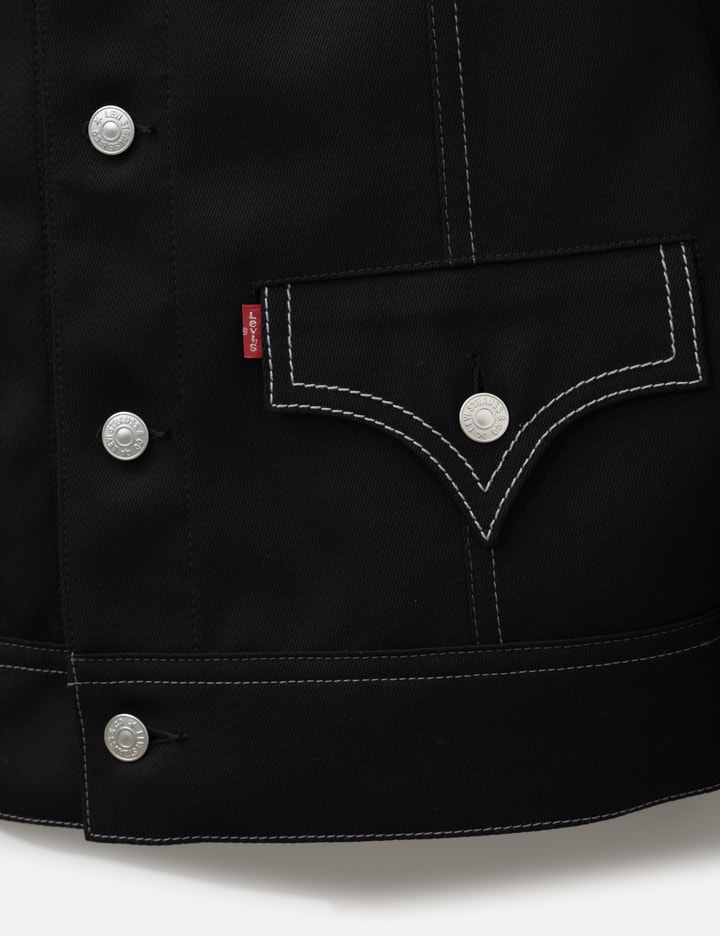 Junya Watanabe Man Junya Watanabe Man X Levi's Wool Serge And Silk Satin Trucker Jacket