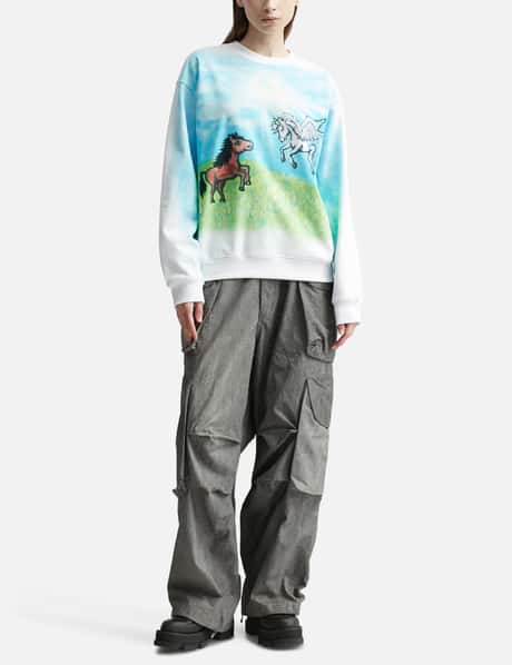 Sky High Farm Workwear - アリーボー プリンテッド スウェットシャツ  