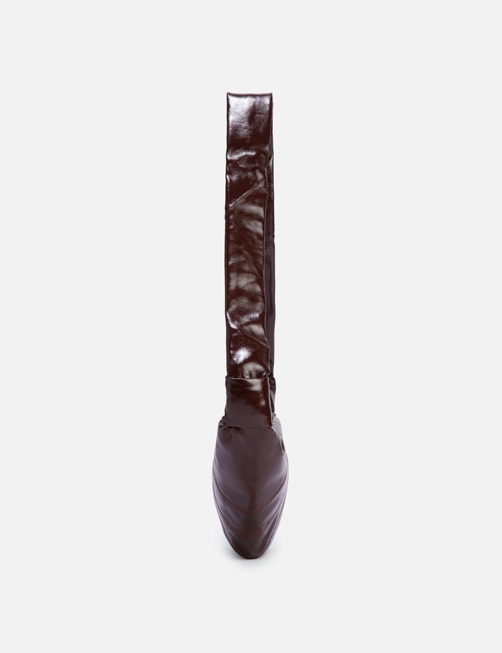 Lemaire Small Croissant Bag In Brown Coated Cotton Women In Brown