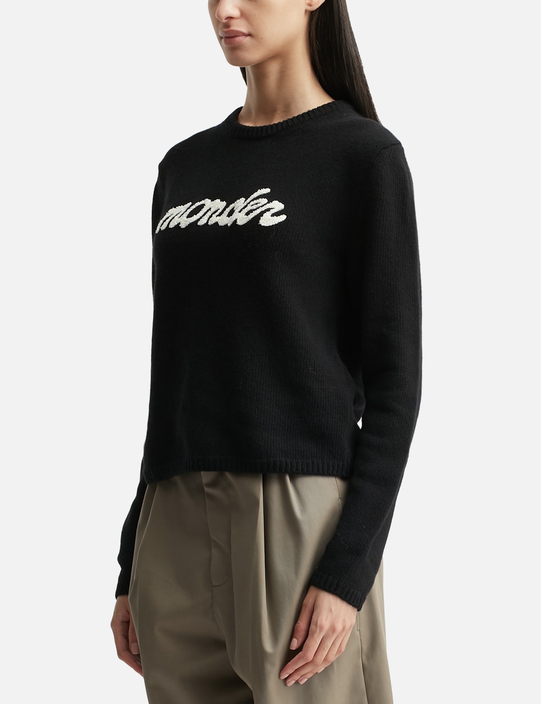 Embroidered Logo Wool & Cashmere Sweater view 14