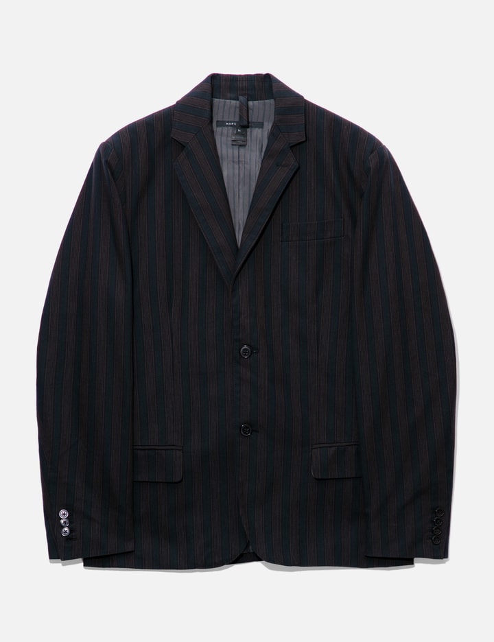 Marc Jacobs Stripe Blazer In Black