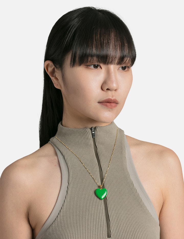 Green Enamel Heart Pendant Chain Placeholder Image