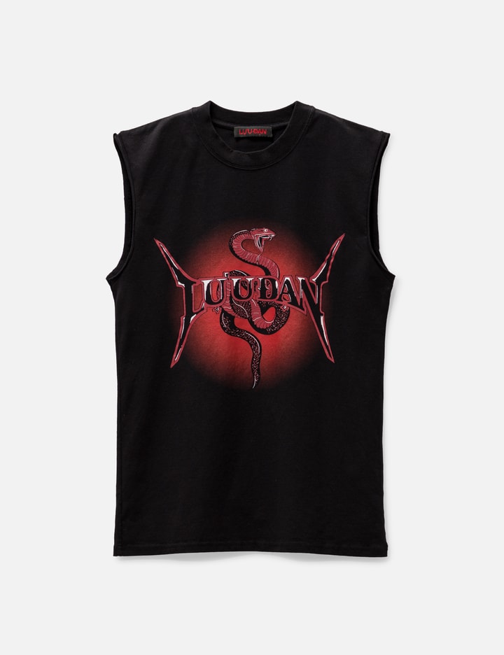 Lựu Dạn Metal Head Sleeveless T-shirt In Black