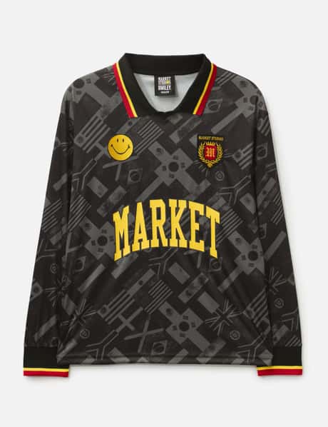 Smiley International Flags Long Sleeves Soccer Jersey view 6