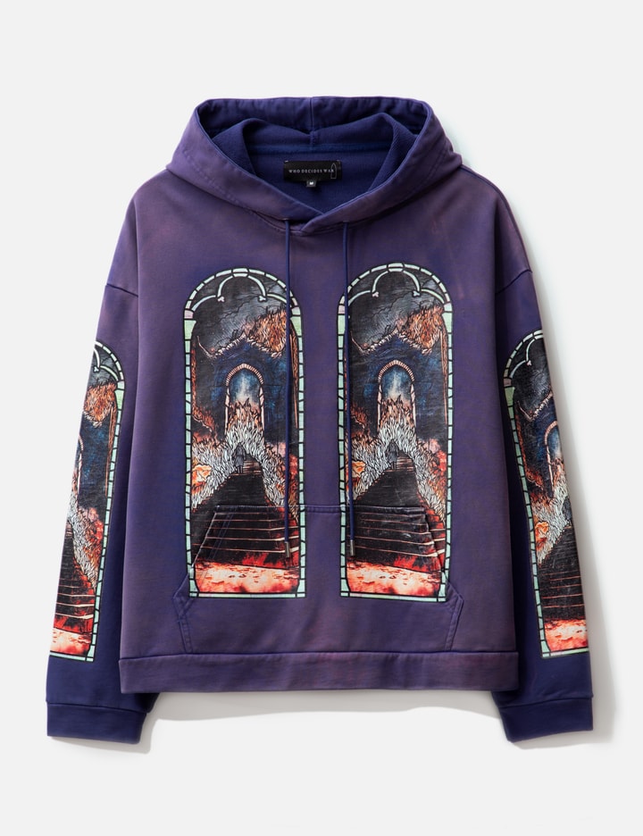 Shop Who Decides War Descent Hooded Sweatshirt In Blue