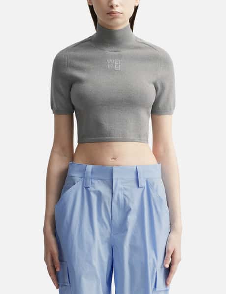 T By Alexander Wang Cropped Pullover