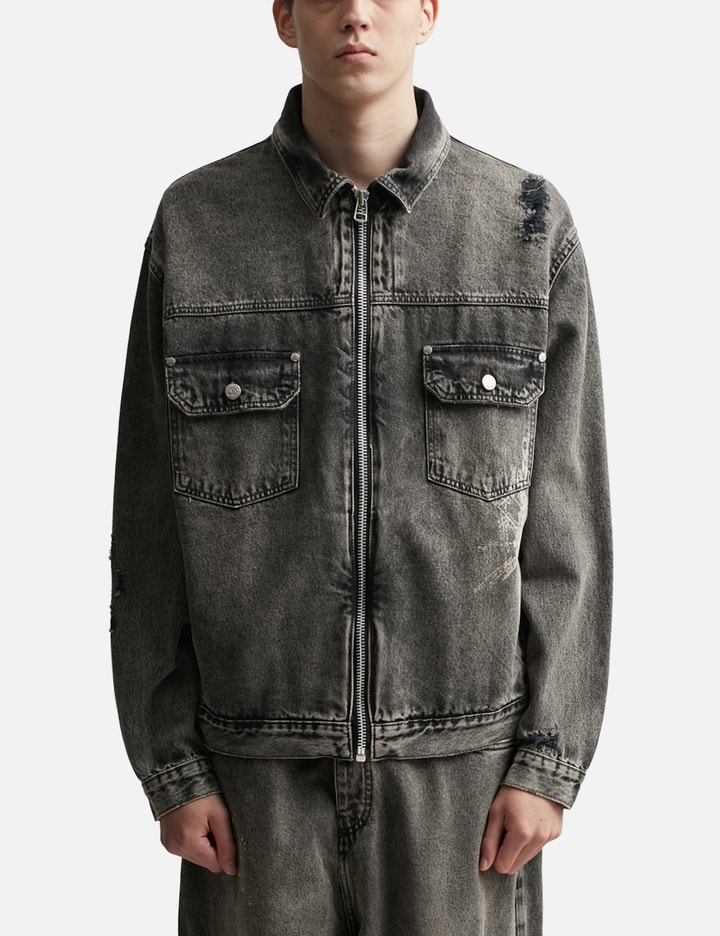 PIET x Oakley Distressed Denim Jacket Placeholder Image