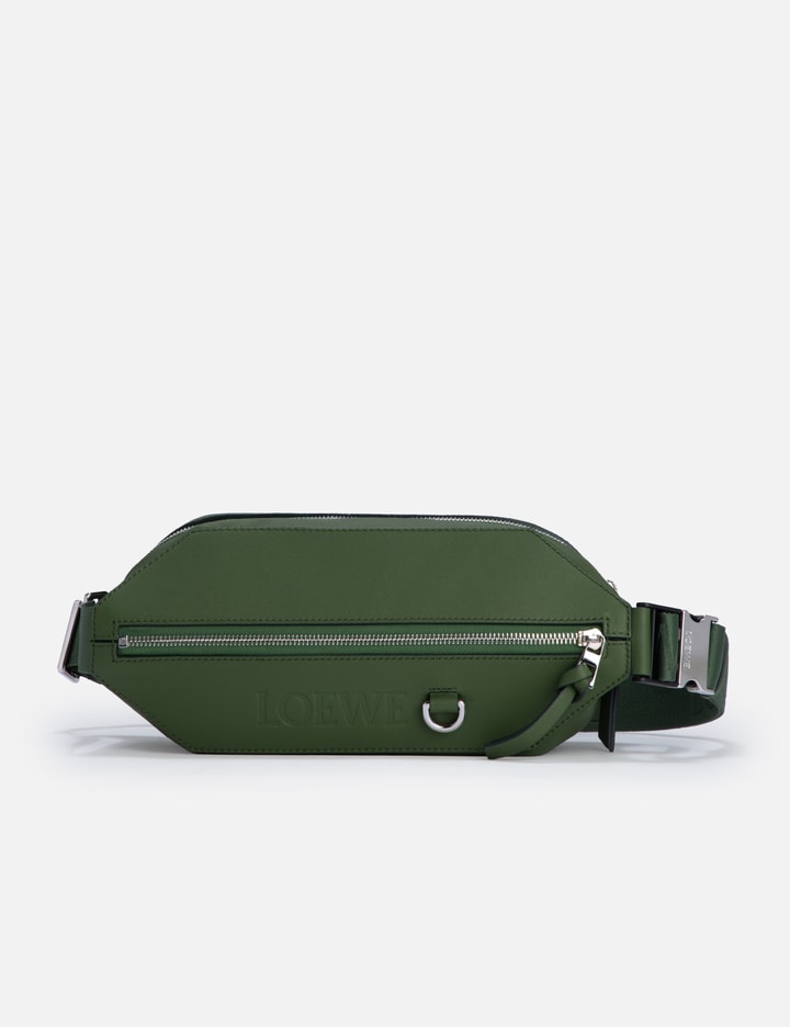 Shop Loewe Convertible Sling Bag In Green