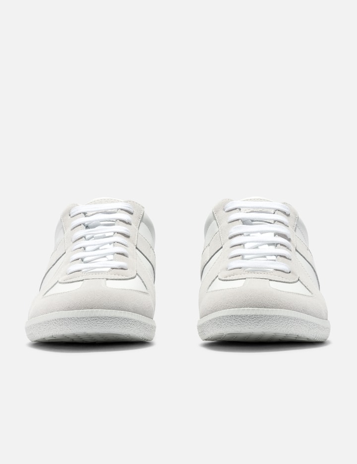 Maison Margiela Logo-patch Lace-up Sneakers In White
