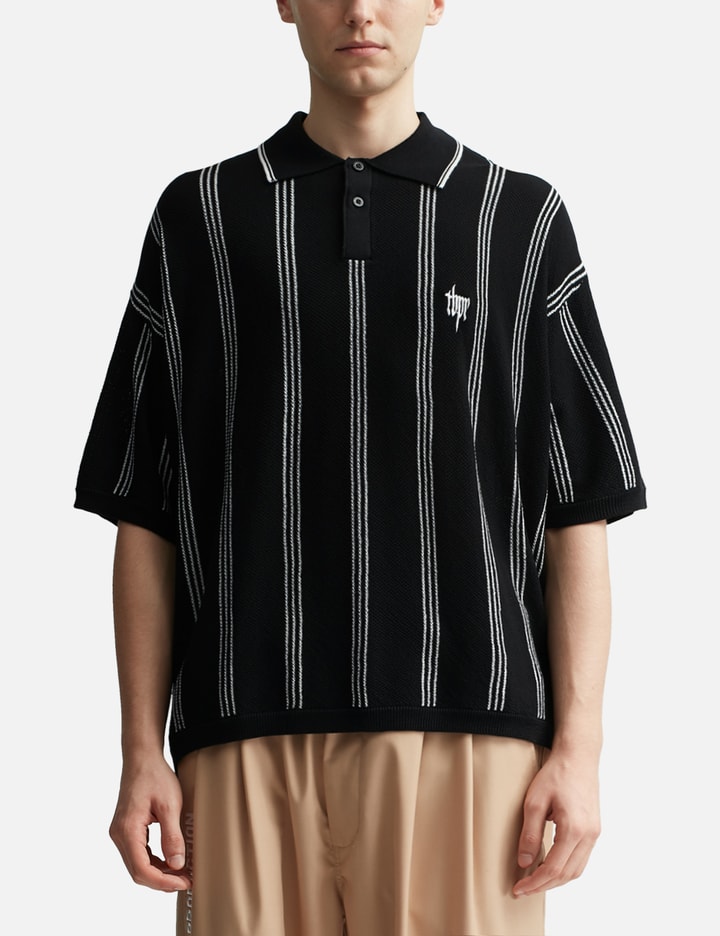 Stripe Knit Polo Placeholder Image