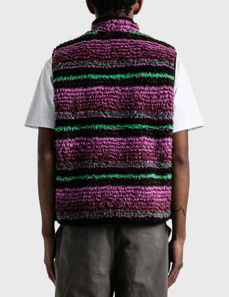 Stüssy - Striped Sherpa Vest | HBX - Globally Curated Fashion and 