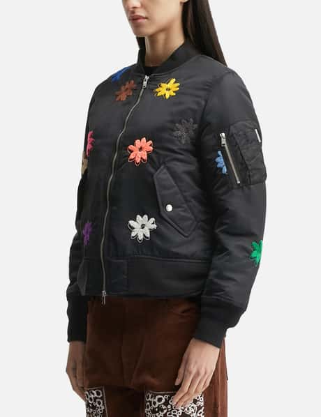 Flower Embroidery Flight Jacket view 7