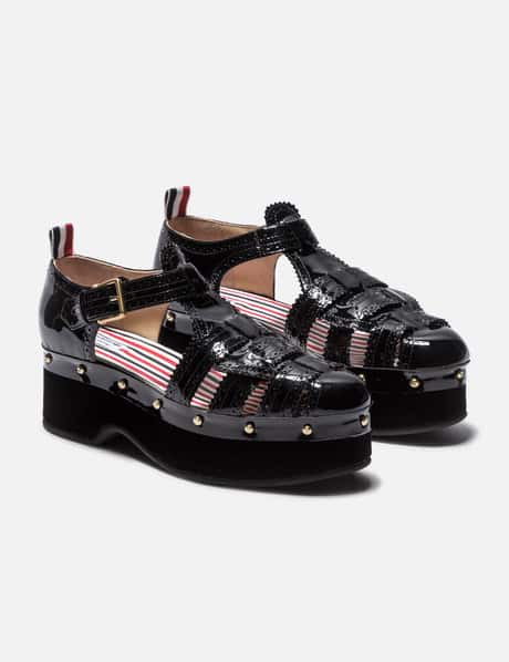 Thom Browne - ソフトパテント フィッシャーマン クロッグ サンダル 