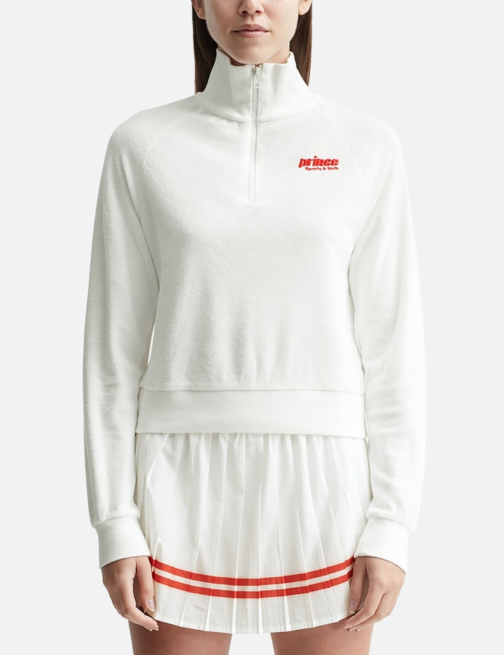 Sporty &amp; Rich X Prince Sporty Quarter Zip In White