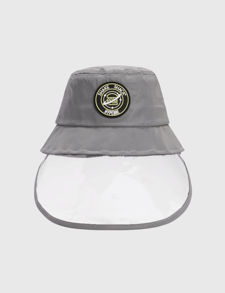 Shop Hypebae X Shake Shack Visor Bucket Hat - Kids In Silver