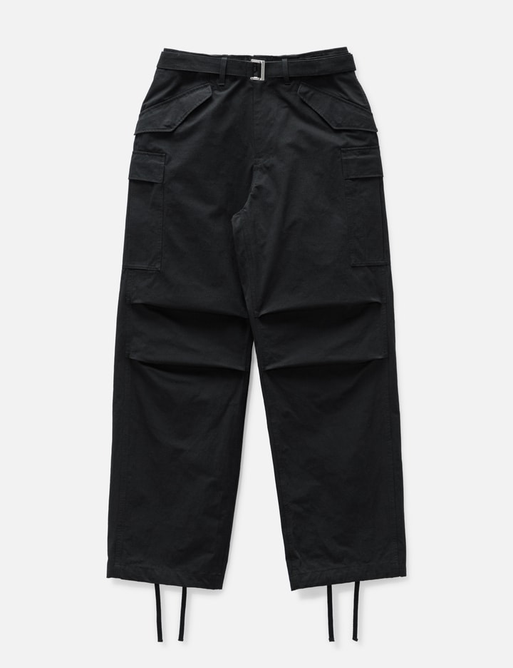 Sacai Ripstop Cargo Pants In Black