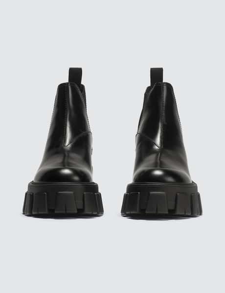 Prada Leather Chelsea Boots HBX