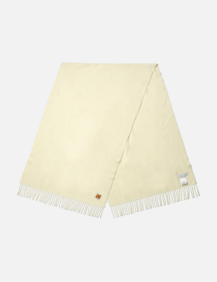 Maison Kitsuné Fox Head Scarf In White