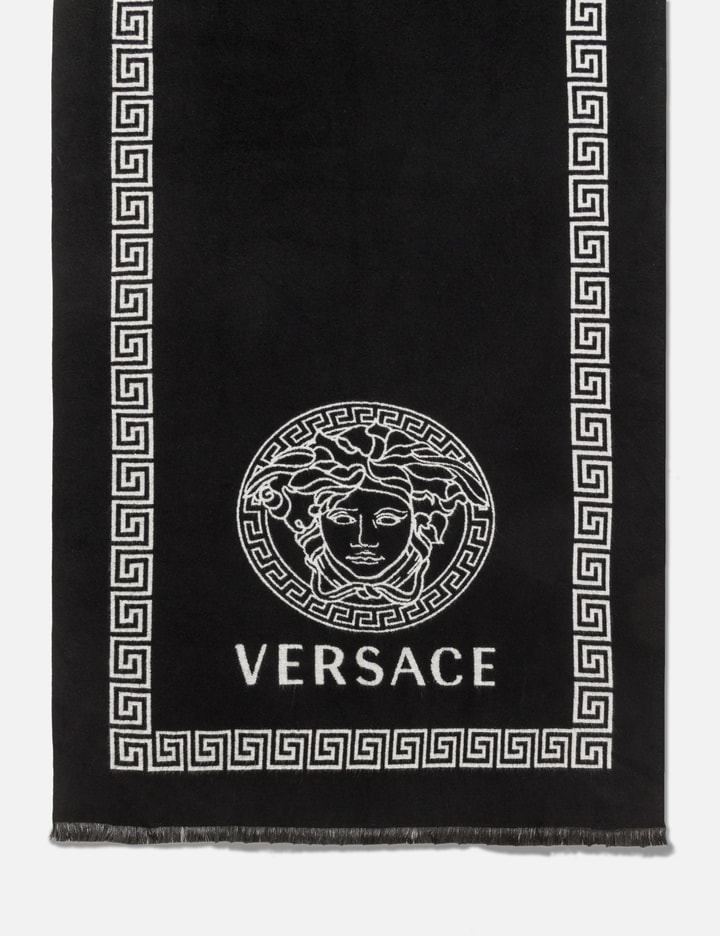 Shop Versace Scarf In Black