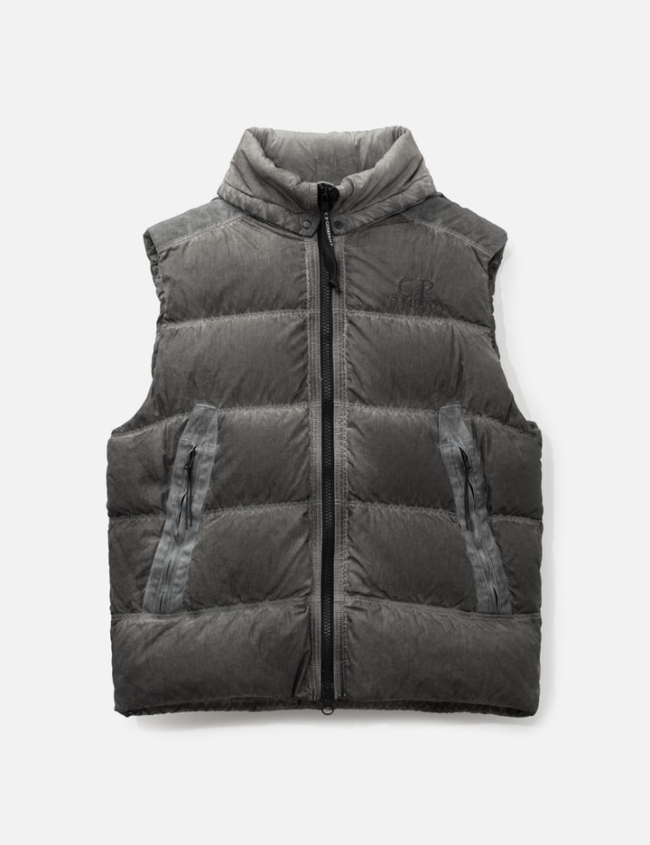 C.P. Company Eco-Chrome R Mixed Hooded Down Gilet