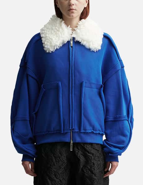 Ader Error Mustang Jersey Jacket With Detachable Collar