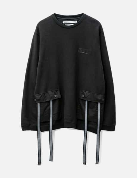 White Mountaineering WHITE MOUNTAINEERING SWEATSHIRT WITH EXTENDED STRAPS