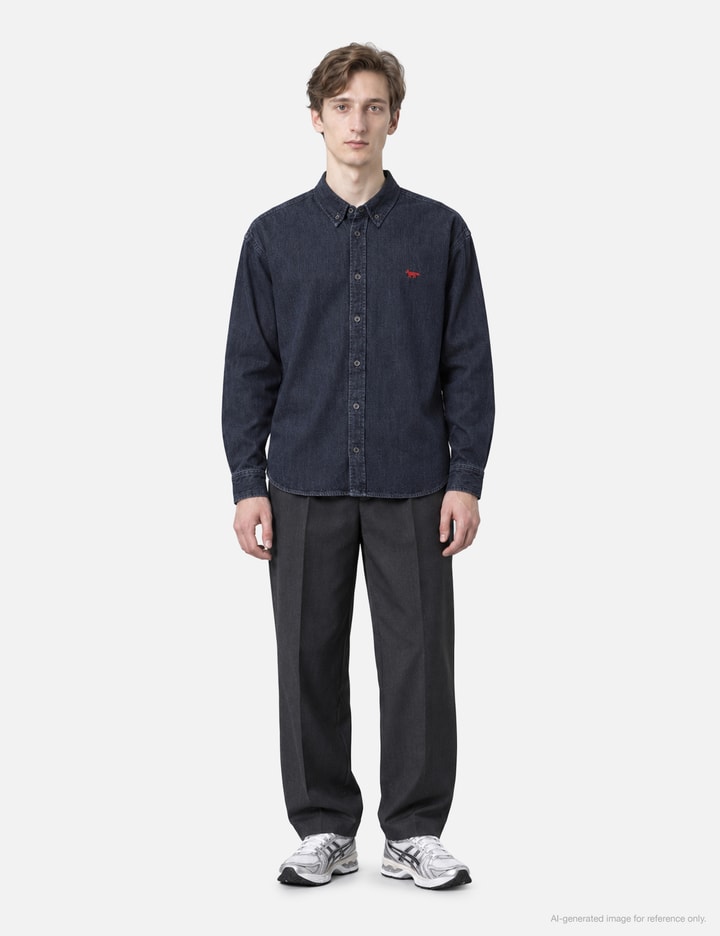 Maison Kitsuné Profile Fox Denim Casual Shirt