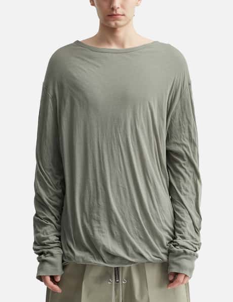 Rick Owens - Hollywood Jumbo Double Level LS T-Shirt | HBX 