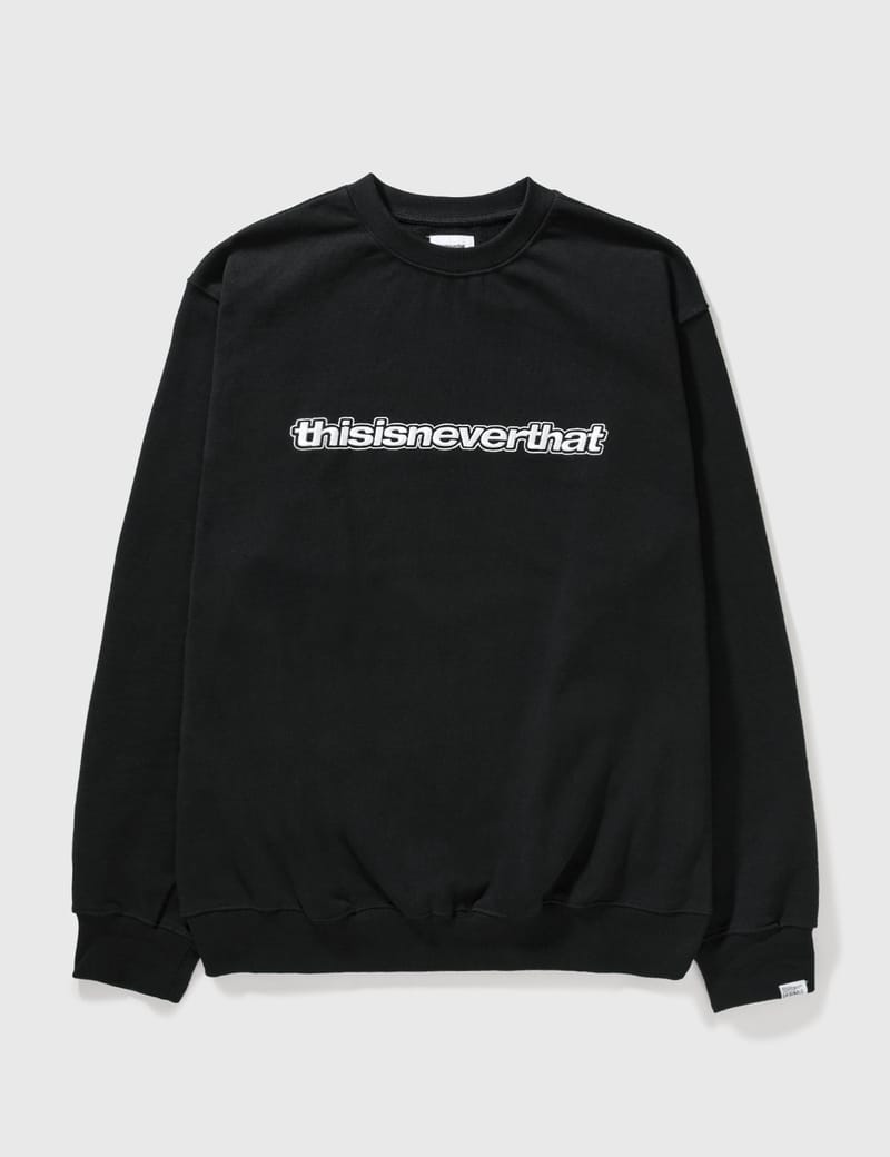 thisisneverthat ブラック スウェットXL ネバザ thisisneverthat 