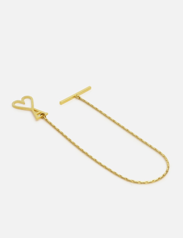Ami Alexandre Mattiussi Gold Ami De Cœur Chain Bracelet In Gold