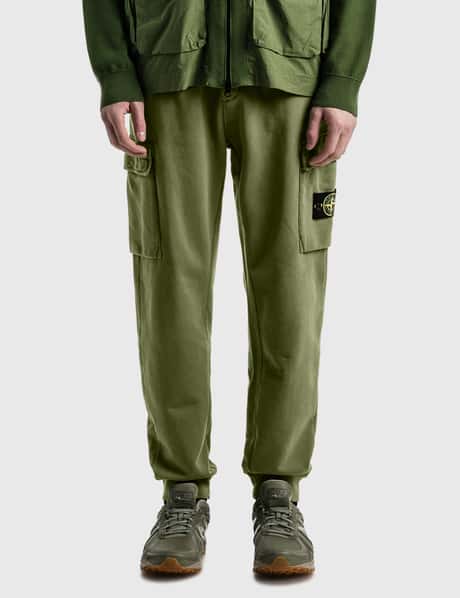 Cargo Pants Stone Island Fleece Badge Jogging Bottoms Stone Island Brand-Badge Slim-Fit Cotton-Fleece Joggers In Blue