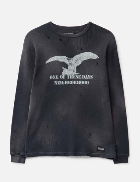 NEIGHBORHOOD NH x OOTD . Waffle Fabric Crewneck Long Sleeve