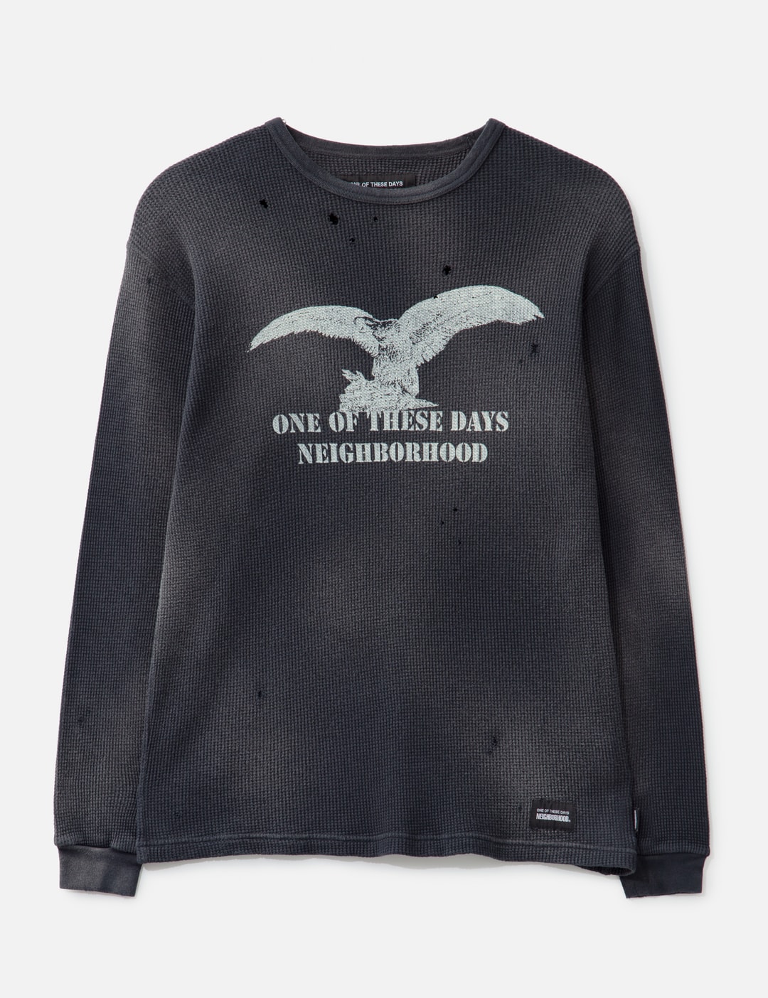 NH X OOTD . Waffle Fabric Crewneck Long Sleeve view 8